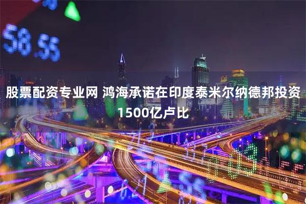 股票配资专业网 鸿海承诺在印度泰米尔纳德邦投资1500亿卢比